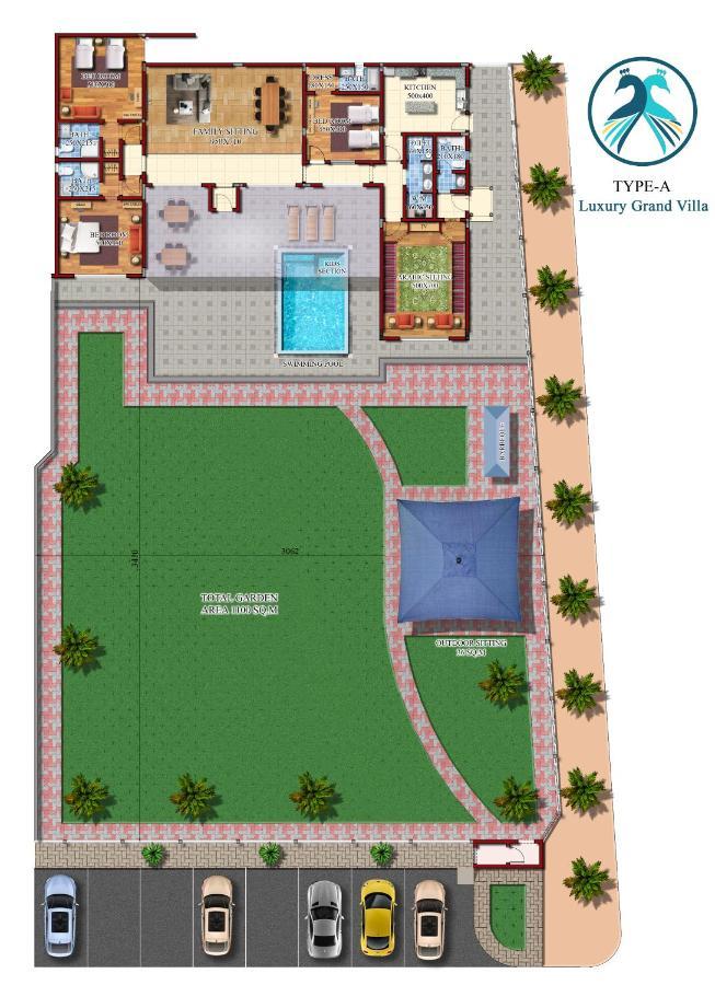 Asahalah Farm Pool Villas Seeb Eksteriør billede